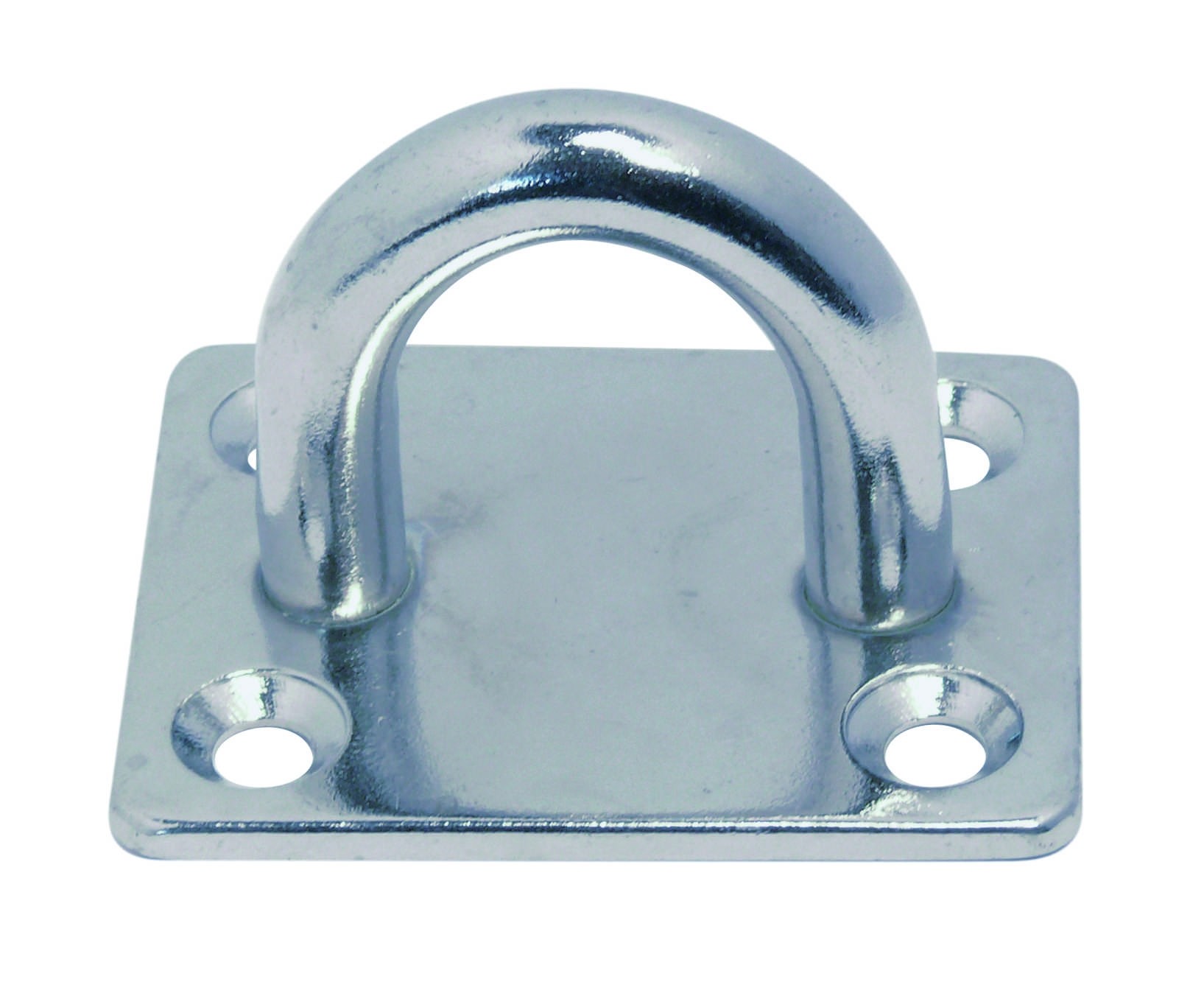 Dekoog  vierkante grondplaat 35x30 mm RVS A2