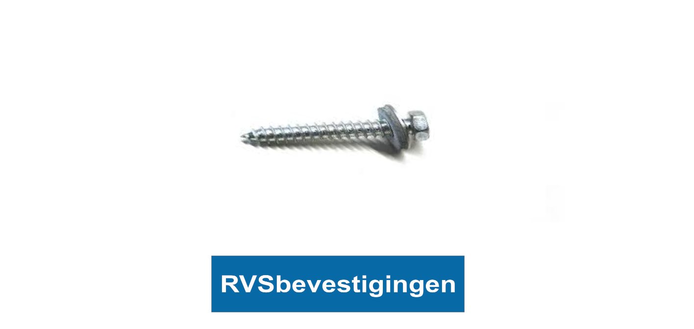 Montageschroef type A 16mm RVS A2 6,5x75mm 100 stuks
