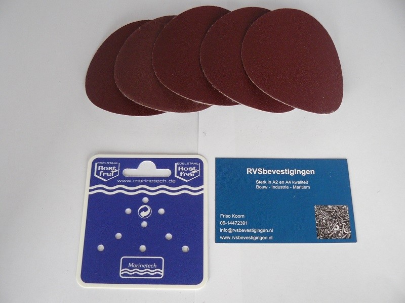 Schuurschijf K-180 met Velcro klittenband 80mm 1 stuks