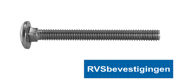 Slotbout Din603 RVS A2 M8x35mm 100 stuks