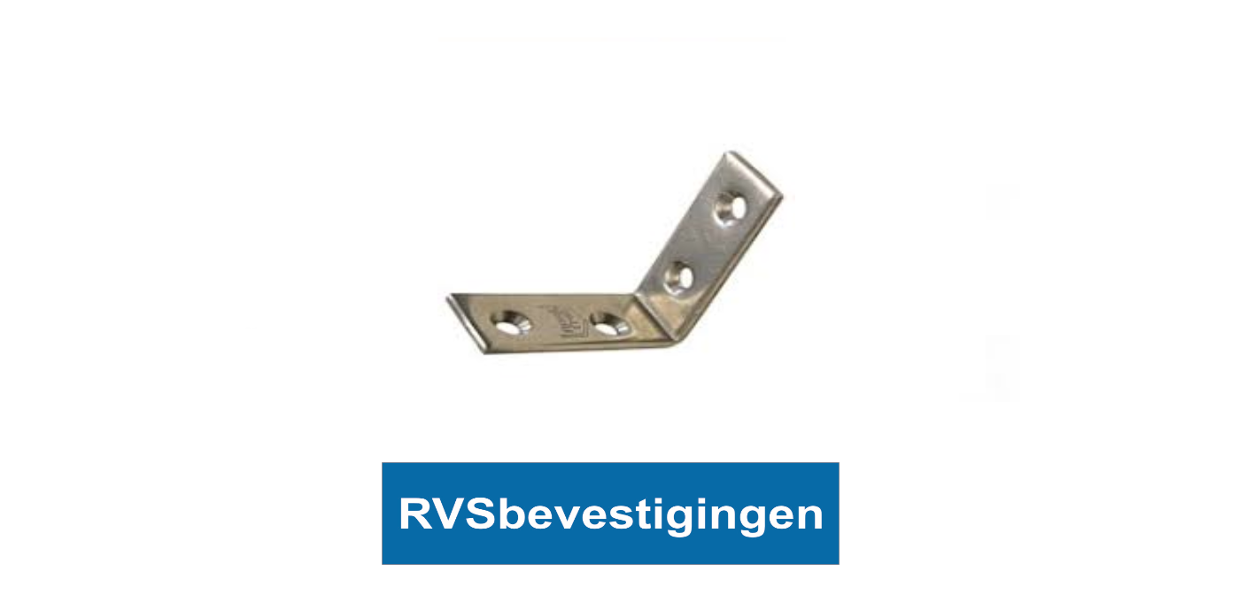 Stoelhoek 80mm RVS A2 1 stuks
