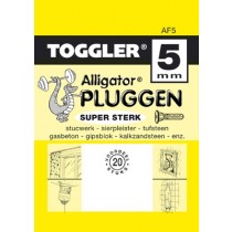 Toggler Alligator plug AF5 met flens 20 stuks