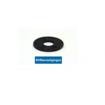 Nylon sluitring Din9021 M16 17mm zwart 100 stuks