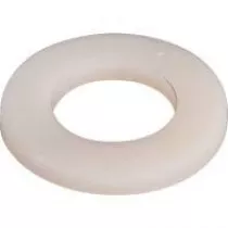 Nylon sluitring Din125A M5 5,3mm wit 200 stuks