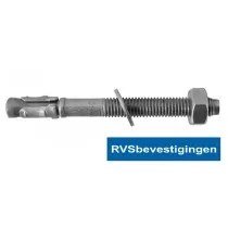 Doorsteekanker M12x145/45mm RVS A4 1 stuks