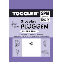 Toggler Gipsplaatplug 9,5-15mm SPM-6 6 stuks