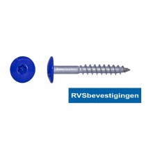 Kleurkop-schroeven voor Trespa®/HPL platen 4,8x38mm RAL5002 ultramarijn blauw RVS A2 TX-20 100 stuks