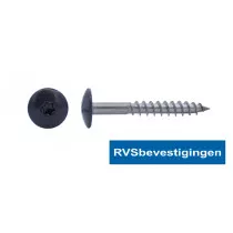 Kleurkop-schroeven voor Trespa®/HPL platen 4,8x38mm RAL7021 zwartgrijs RVS A2 TX-20 100 stuks